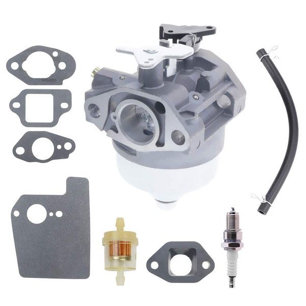 Cnfaner 16100-Z0Y-013 Carburetor for Honda GCV190 GCV190A GV190LA HRX217 HRB217 Manual Choke Pressure Washer Lawn Mowers Engines with gaskets 16211-ZL8-000 Insulator kit