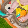 Bright Starts Hungry Monkey Tummy Time Water Mat, Baby Play Mat, Inflatable Sensory Toy for Infants Age 0-6 Months