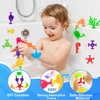Bath Toys for Kids, 38 PCS Suction Cup Bath Toys Silicone Ocean Animal Bath Tub Toys for Kids Ages 4-8 Window Building Bath Suction Toys Toddlers Age 3-5 Bath Time Gifts for 3 4 5 6 Year Old Boys Girl