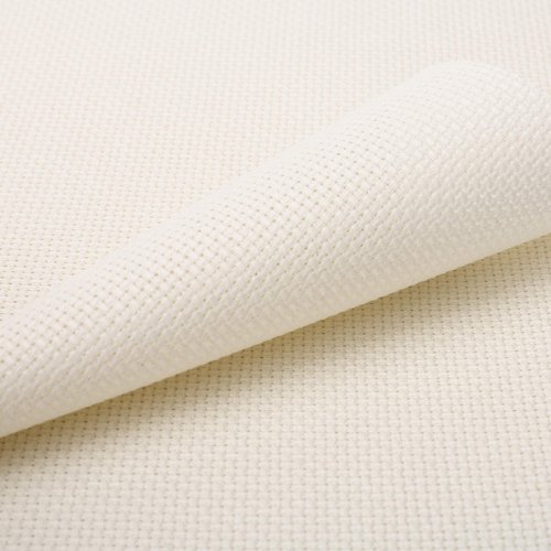 Aida Cloth 14 Count Cross Stitch Fabric,19×28inch (14CT, Off White)