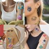 Y 10 Sheet Space Planet Temporary Tattoo Stickers Children Makeup Festival Carnival Birthday Party Fake Body Tattoos for Astronaut Outer Space Theme Face Tattoos Body Tattoos