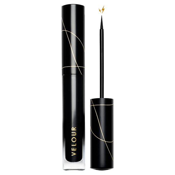 Velour Magnetic Lash & Go Eyeliner - Fine Tip Liquid Magnetic Eyeliner + Lash Glue Hybrid for Magnetic Eyelashes & False Lashes - 2-in-1 Self Adhesive Eyeliner for Magnetic Lashes - 3.5 ml (Black)