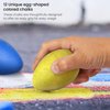 ARTEZA Kids Sidewalk Chalk, Set of 12, Egg-Shaped Washable Chalk
