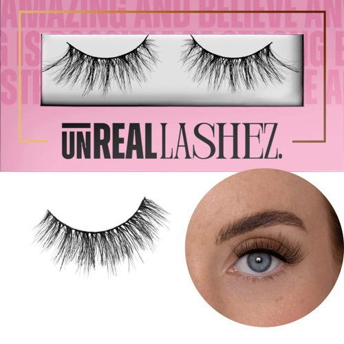 Reusable Plant Fibre Lashes That look Like Extensions - Faux Mink Wispy Lashes - Glam Luxury Thick Falsies Lashes - Transform Your Natural Eyelashes into Luscious Volume Lashes