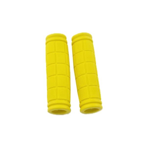 2 PCS Fluorescent Yellow Lock-on Bicycle Handlebar Grip Bar