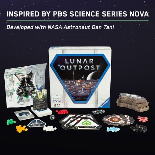 Ravensburger Lunar Outpost Board Game for Ages 10 and Up – Work Together to Build a Base on The Moon