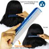 HAIR DOCTOR Hair Detangling Comb with silky smooth rotating teeth, 7inch, White Sheen