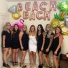 JeVenis Set of 5 Beach Bach Balloons Flamingo Bridal Shower Decor Beach Bachelorette Party Decorations Kit Bachelorette Party Balloons Beach Bachelorette Decor