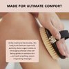 Kitsch Exfoliating Body Scrubber - Soft Vegan Bristle Dry Brush for Sensitive Skin | Gentle Back Scrubber Brush | Dry Brushing Body Brush | Body Exfoliator & Massager, Holiday Gift,1 Count