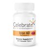 Celebrate Vitamins Iron with Vitamin C Chewables, 60 mg Iron, Berry, Bariatric Vitamins for WLS Patients including Sleeve Gastrectomy and Gastric Bypass Surgery, 30 count, 1 month supply