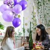40PCS Purple Gradient Balloons 12 inch Confetti Balloons & Latex Balloons for Wedding Baby Shower Birthday Carnival Party Decoration Supplies
