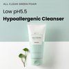 heimish All Clean Green Foam 5.3oz /150g | PH 5.5 balancing Wash & Exfoliating Facial gel Cleanser | Daily Care Cleansings, Sebum control, Acne treatment, Wash for Deep pore cleansing