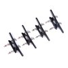 Mxeol Black Boat Cleat 4 inch Dock Cleats Rope Tie Down Nylon for Kayak Marine Pier nautical Décor Include Installation Fasteners 4 Packs