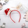 Totelux Christmas Headband Red Hat Hair Hoop with Sequins Snowflakes Cute Santa Hat Hair Accessories for Women Holiday Party Supplies