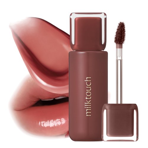 MILKTOUCH Jelly Lip Glow Tint - Hydrating Lip Balm with Moisturizing Color, Long-Lasting Gloss, Lightweight Formula, Radiant Shine, Perfect for Daily Use, Cruelty-Free, High-Shine (10 Fallen Coco)