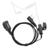 Karier Transparent Acoustic Tube Earpiece with Mic Compatible for Baofeng UV-5R BF-F8HP UV-82 Retevis H-777 RT21 RT22 Kenwood 2 Pin Two Way Radio Headset (2 Pack)