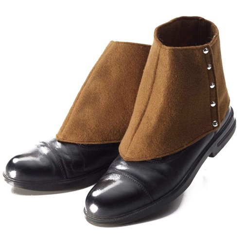 Forum Novelties Party Supplies Unisex-Adults Roarin&#39;20S Spats, Beige, Standard, Multi, Multicolor