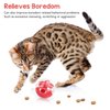 Zerodis Cat Leaky Food Toy Ball,Pet Interactive Slow Feeder Puzzle Ball Cat Treat Dispenser Toys for Bored Cats Relieve Boredom Dog Teeth Grinding Feeding