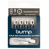 bump AAA 1.5V Rechargeable Batteries, 4-Pack, Lithium Ion, High Output, Fast USB-C Charging, Long Lasting, for Remotes, Toys, Keyboards, Wireless Mice, Includes Charger Cable
