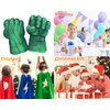 Kiapeak Superhero Gloves Cosplay, Costumes Gloves, Boxing Gloves,Superhero Toys Big Soft Plush Gloves Pair for Boys, Birthday,Gift