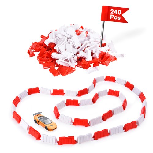 Top Race RC Car Field Fence Set - 240 Pcs Drift Car Racing Set - Race Like a Pro with This RC Track, Road Barrier Block - Track and Field Accessories
