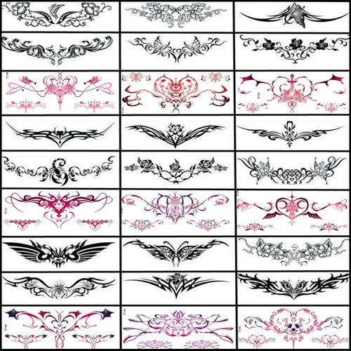 28 Sheets Women Sexy Temporary Tattoos Stickers Abdomen Waist Waterproof Tattoo Stickers Women Ideal Bachelorette Party Tattoos,for Women and Girl Temporary Fake Body Tattoos