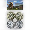 insum Squeaky Tennis Balls for Dogs Colorful Easy Catching Pet Dog Balls 4 Pack (Squeak-2.5inch-Leopard)