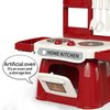 Kitchen Set for Toddler with Sound and Light，Pretend Cooking Food Set,Kids Kitchen Playset，Play Sink with Running Water and Electronic Induction Stove，Kitchen Accessories