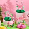 Wettarn 12 Pcs Flamingo Honeycomb Centerpieces Decorations Hawaii Luau Honeycomb Centerpieces Flamingo Party Table Centerpieces Summer Tropical Aloha Party Table Toppers Hawaiian Luau Party Supplies