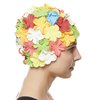 Beemo Floral Petal Ladies Bathing Swim Cap - Multi Color