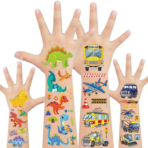 EMOME 400 Styles Dinosaur Tattoos Temporary for Kids, Kids Tattoos Temporary for Boys, Tattoos fo...
