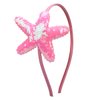 Star Headband Laser Star Glitter Hair Band Starfish Sequin Hair Accessories Girls Women Birthday Seaside Pool Party (Laser Pink)