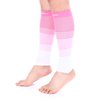 Doc Miller Calf Compression Sleeve Men and Women 20-30 mmHg, Shin Splint Compression Sleeve for Varicose Veins and Maternity 1 Pair ( Pink Pink White, Small)