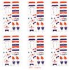 Croatia Flag Temporary Face Tattoos Stickers for Adults And Kids, 6 Sheets 2024 European Cup Football National Flag Removable Tattoos, World Cup Temporary Tattoos Stickers for Football Games Party