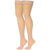 Truform Sheer Compression Stockings, 20-30 mmHg, Women's Thigh High Length, 30 Denier, Beige, Medium