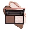 Face Contour Glitter Highlighter Powder Palette-2 in 1 Cruelty-Free Matte Bronzer Powder,Shimmer Illuminator Highlighters for a Glowing Look,Blendable Makeup Palette,Valentine's Day Gift for Women-01