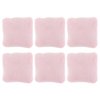 Vaguelly 6pcs Miniature Dollhouse Pillows 1:12 Scale Mini Cushions Tiny House Simulated Pillow Cushions Furniture Model Toy for Sofa Bed Couch Accessory Pink