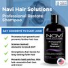 Navi Professional Strength Hair Loss Shampoo for Hair Growth, DHT Blocker Shampoo for Thinning Hair with Biotin Keratin and Vitamin E, Paraben and Sulfate Free, Hair Regrowth for Men and Women, 16 oz