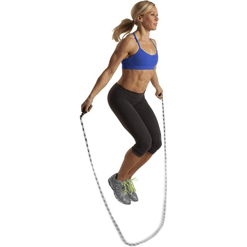 Adjustable, Segmented, Beaded Jump Rope- GoFit Jumping Rope for Adults and Children