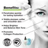 Hyaluronic Acid Serum for Face - Skinsations | Daily Moisturizer with Organic Botanical Extracts | Vitamin C, Vitamin E, Green Tea Extract