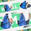 HIMAL Pickleball Bag-Adjustable Pickleball,Tennis,Racketball Sling Bag-Pickleball Backpack with Water Bottle Holder for Men and Women,Blue
