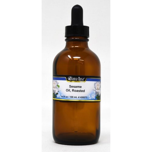 Sesame Oil, Roasted - 100% Pure, Cold Pressed (3.40 fl oz, ZIN: 428373) - 3 Pack