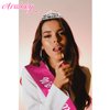 Araluky Silver Birthday Crown Adult Woman & Glitter Its My Birthday Sash for Women Birthday Tiara for Women Birthday Hat Birthday Girl Crown for Women Parties Favors Pink Birthday Decorations Gift
