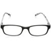 Foster Grant Women's Adalia Round Reading Glasses, Black/Transparent, 59 mm, 1.25