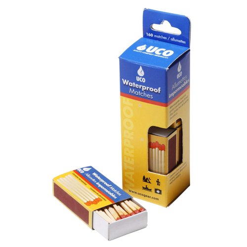 UCO Waterproof Safety Matches with Water-Resistant Box and Striker (Pack of 4)