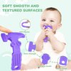 TYRY.HU Baby Teething Toys for Babies, Baby Teether Toys, BPA Free Silicone Baby Molar Teether Chew Toys, Hammer Wrench Spanner Pliers for Boys Girls, Soft-Textured, Easy to Hold & Clean, 4 Packs