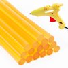 16PCS Hair Extensions Keratin Glue Sticks Professional Hair Adhesive Keratin Glue Sticks Hot Melt Glue Stick Hair Adhesive Sticks Dent Puller Glue Sticks(16 Pcs, Yellow)