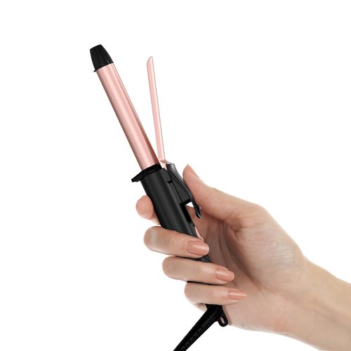 Travel Size Curling Iron Dual Voltage, Mini Curling Iron for Short Hair with 1/2 Inch Barrel, Ceramic Mini Hair Curler with Keratin&Argan Oil Infused, Travel Hair Curler with Storage Bag