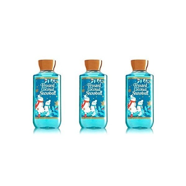 Bath & Body Works Frosted Coconut Snowball Shower Gel 10oz each - Lot of 3