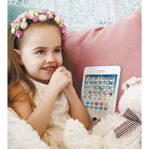 6-in-1 Kids Phone Toy: Educational Toys for Toddlers 1-3, Learning Toys for 4 Year Old Boys & Girls, Kids Laptop, Kids Tablet for Toddlers - Ideal Educational Toys for 4+ Years (White/Blue)